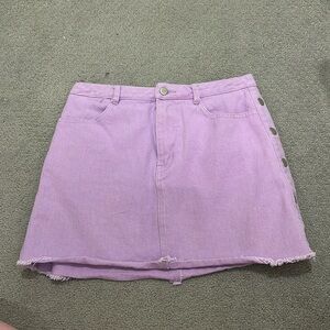 Wild Honey Purple Denim Skirt